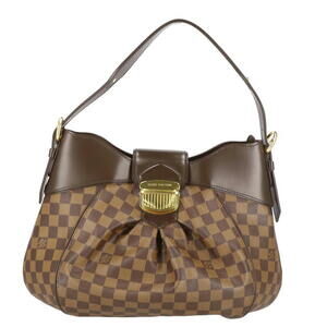 Louis Vuitton Sistine Damier Ebene Shoulder Bag Brown